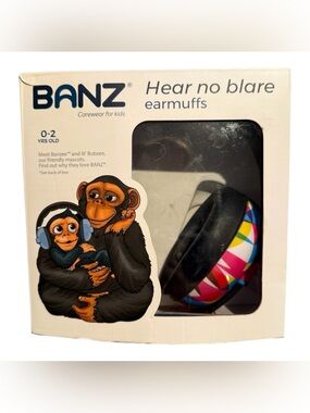Baby Banz Hear no Blare noise canceling earmuffs, 0-2 years